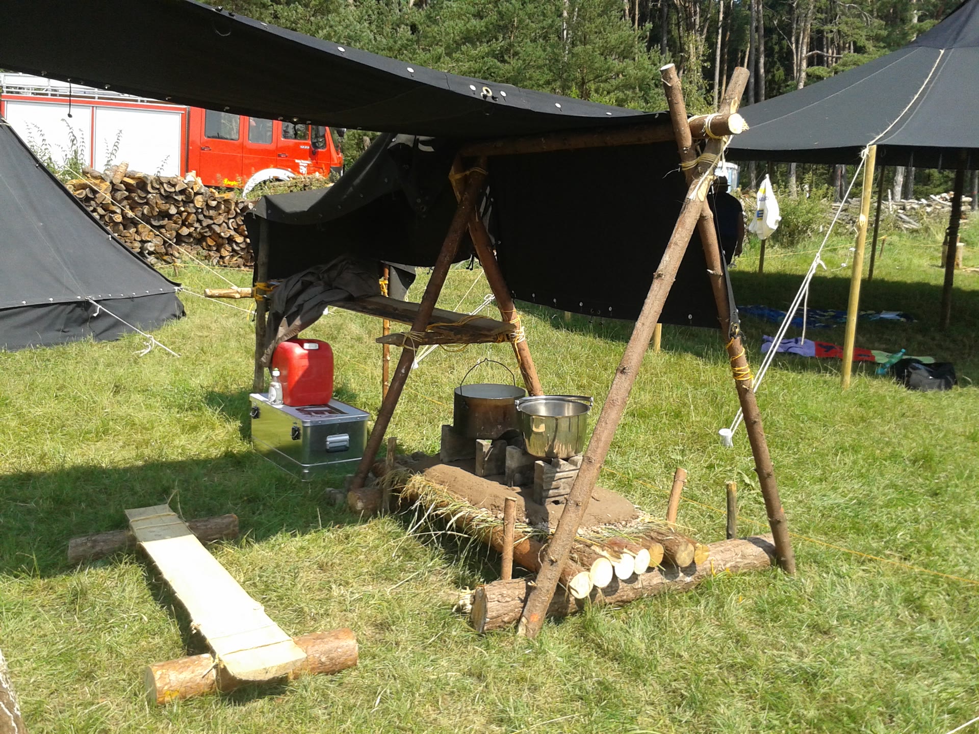 Pfadfinder brauchen Wasser / Zeltlager Hammerschmiede