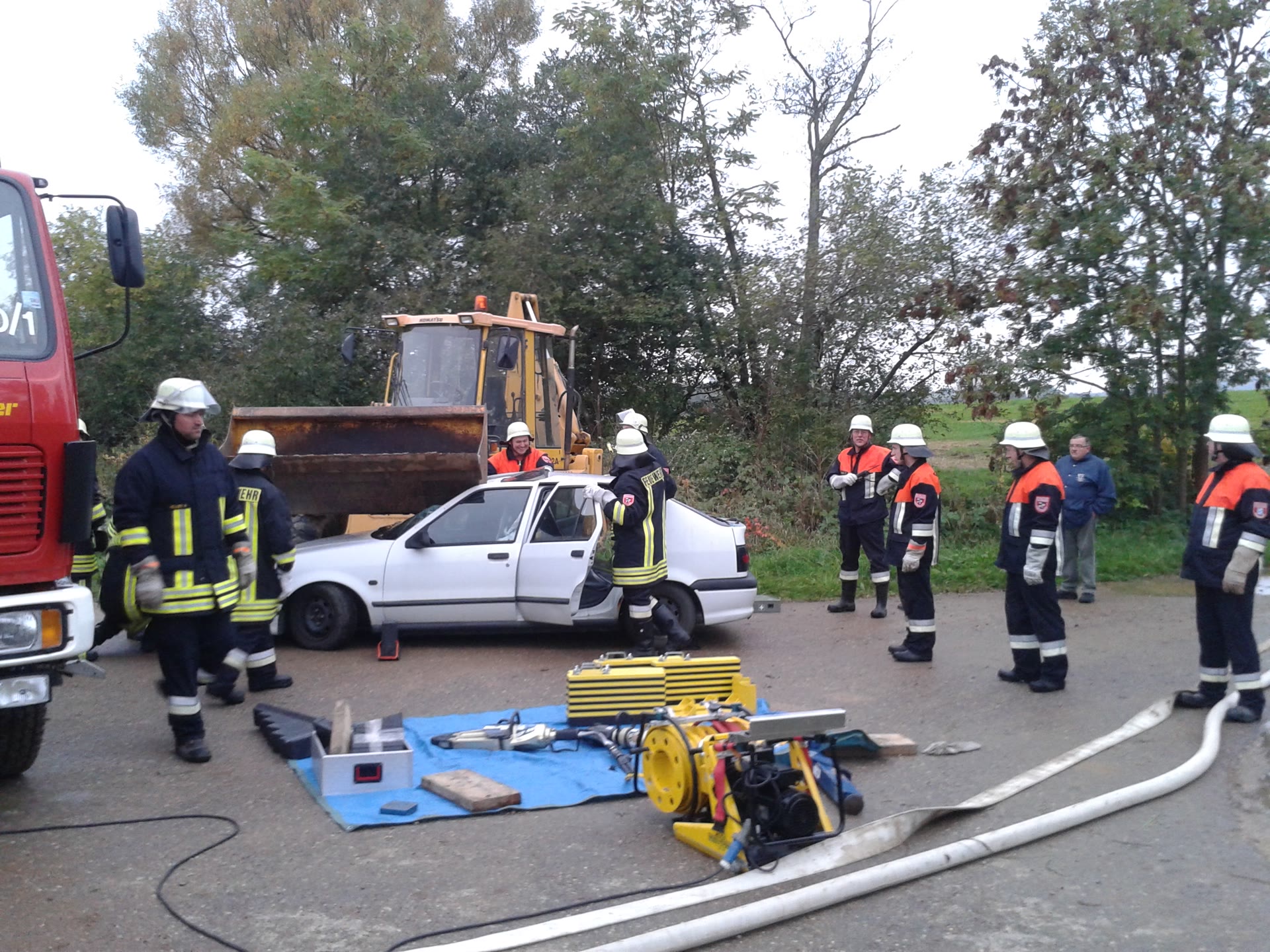 Übung im Rahmen der Brandschutzwoche 2013