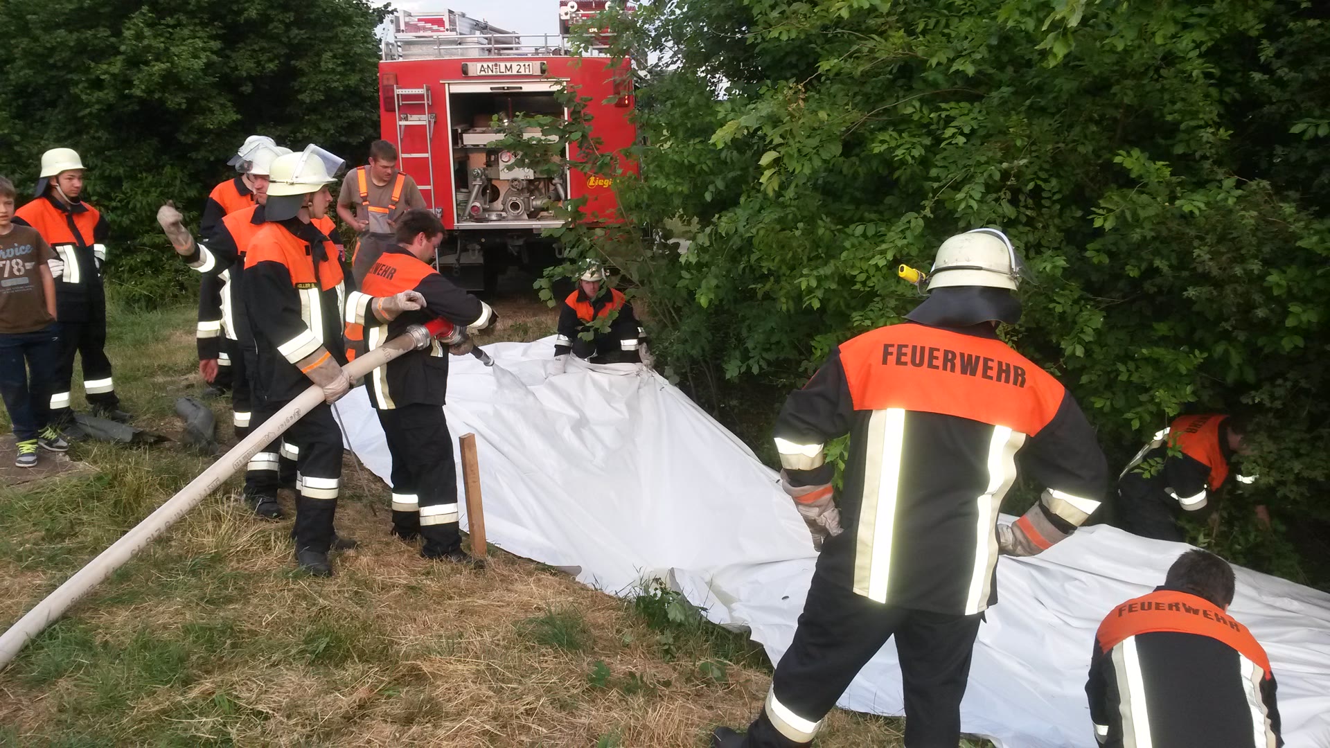 Übung gesamte Wehr