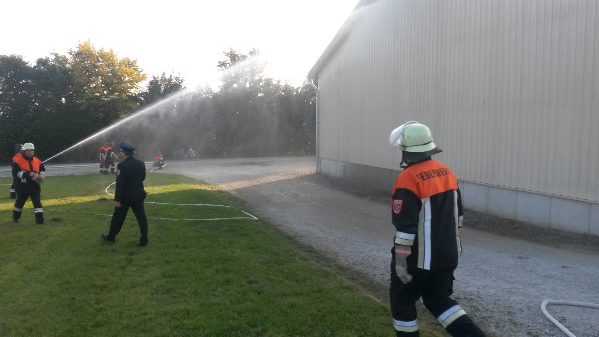 Übung im Rahmen der Brandschutzwoche 2014
