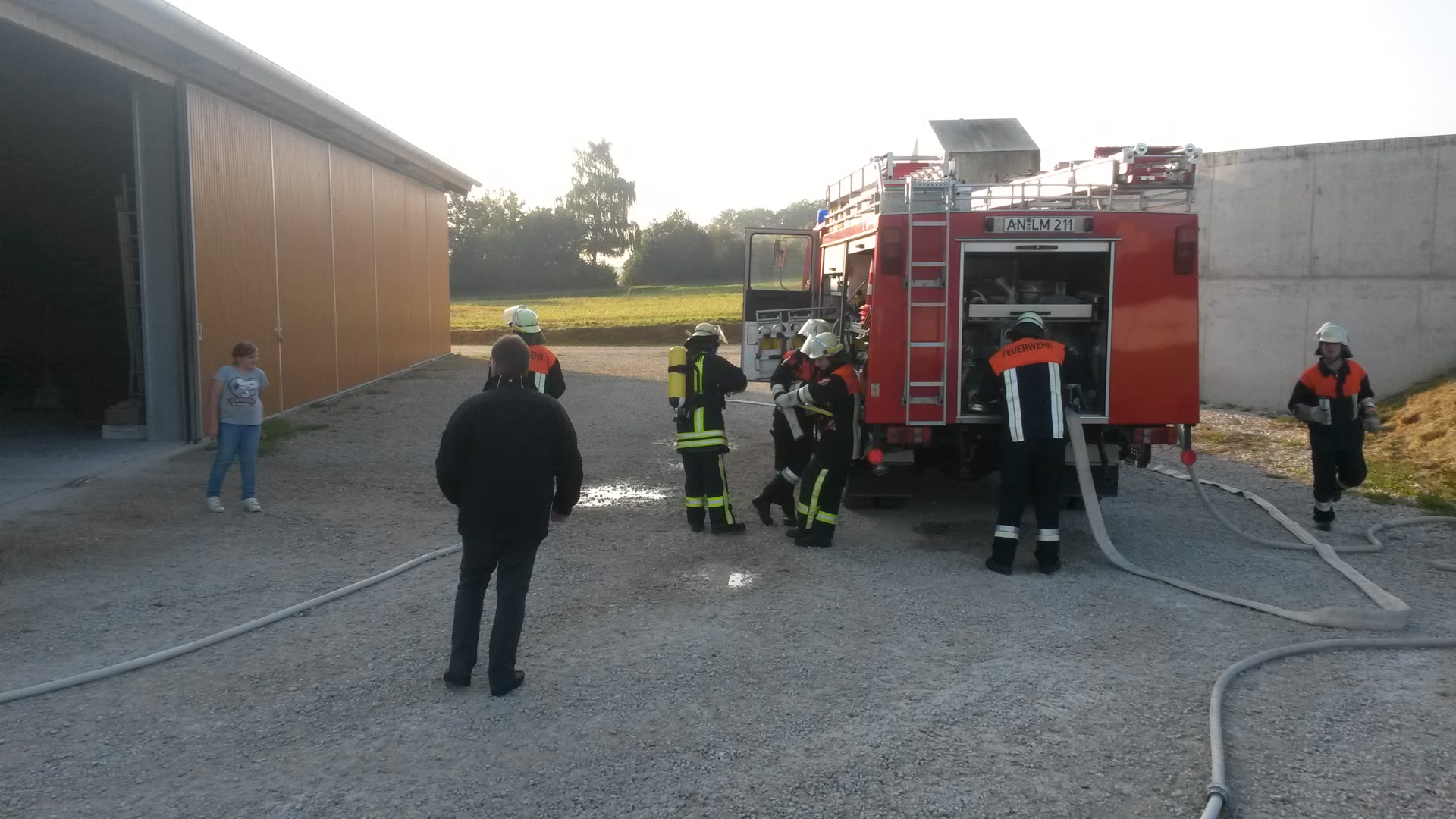 Übung im Rahmen der Brandschutzwoche 2014