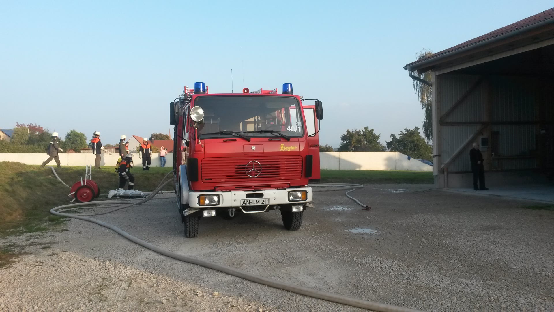 Übung im Rahmen der Brandschutzwoche 2014