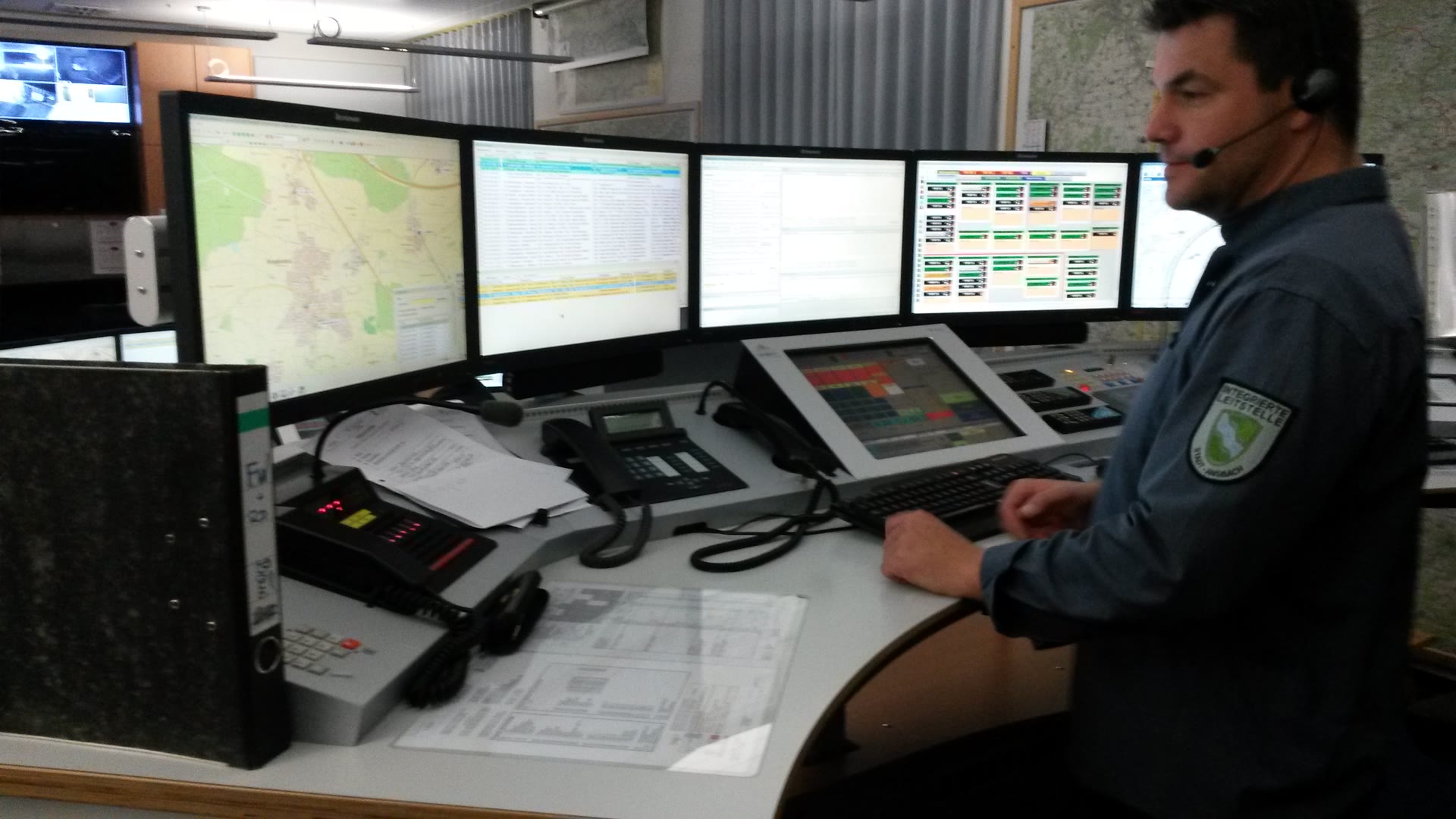 Besichtigung der Integrierten Leitstelle in Ansbach