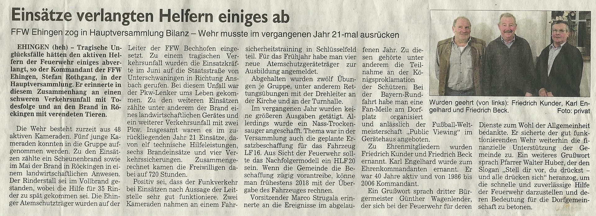 Generalversammlung 2015