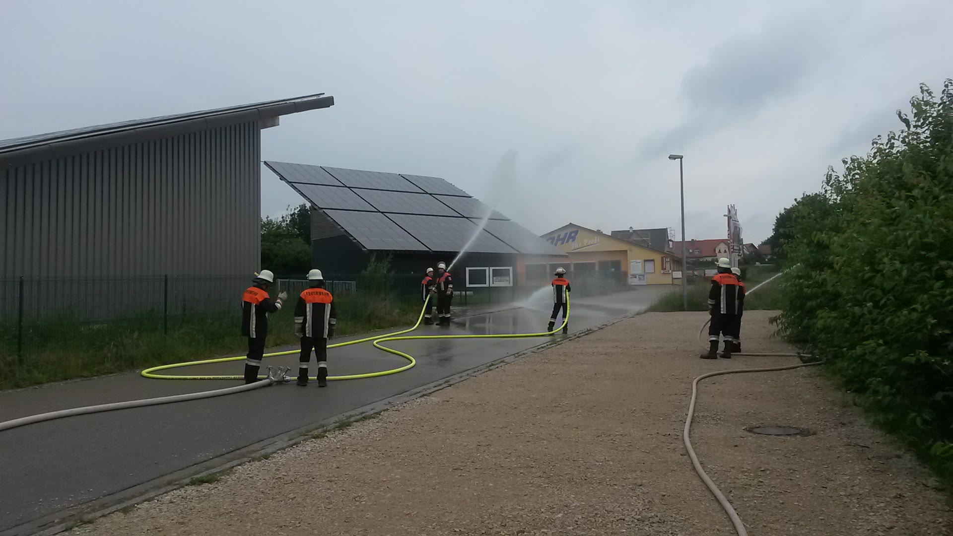 Übung gesamte Wehr