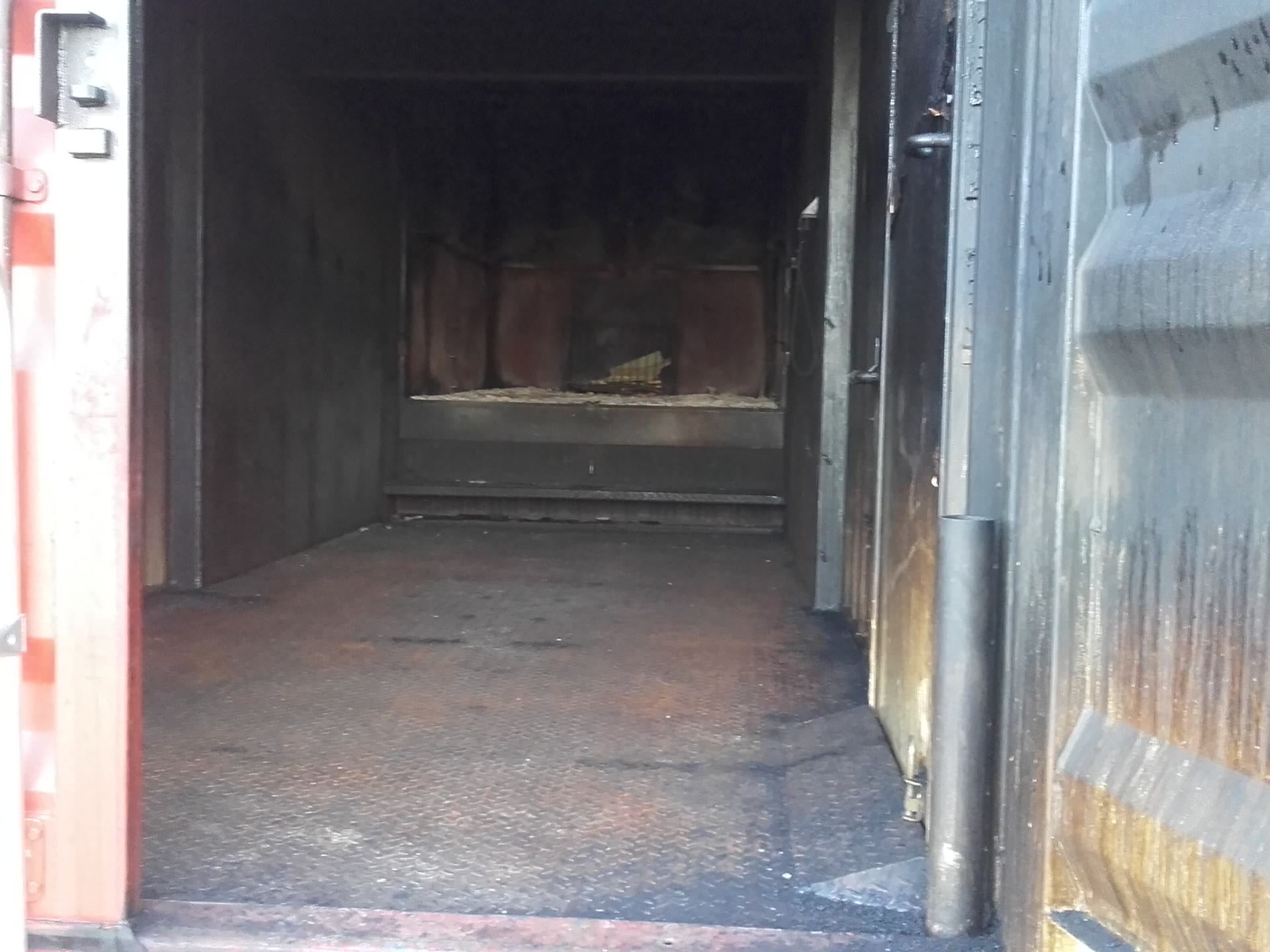 Übung / Brandcontainer in Schnelldorf