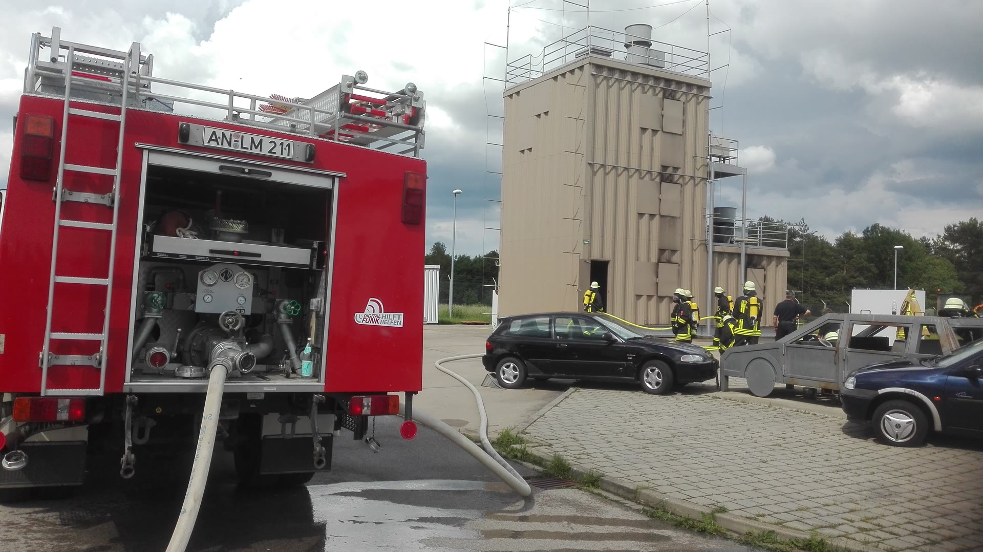 Übung / Brandhaus US-Army