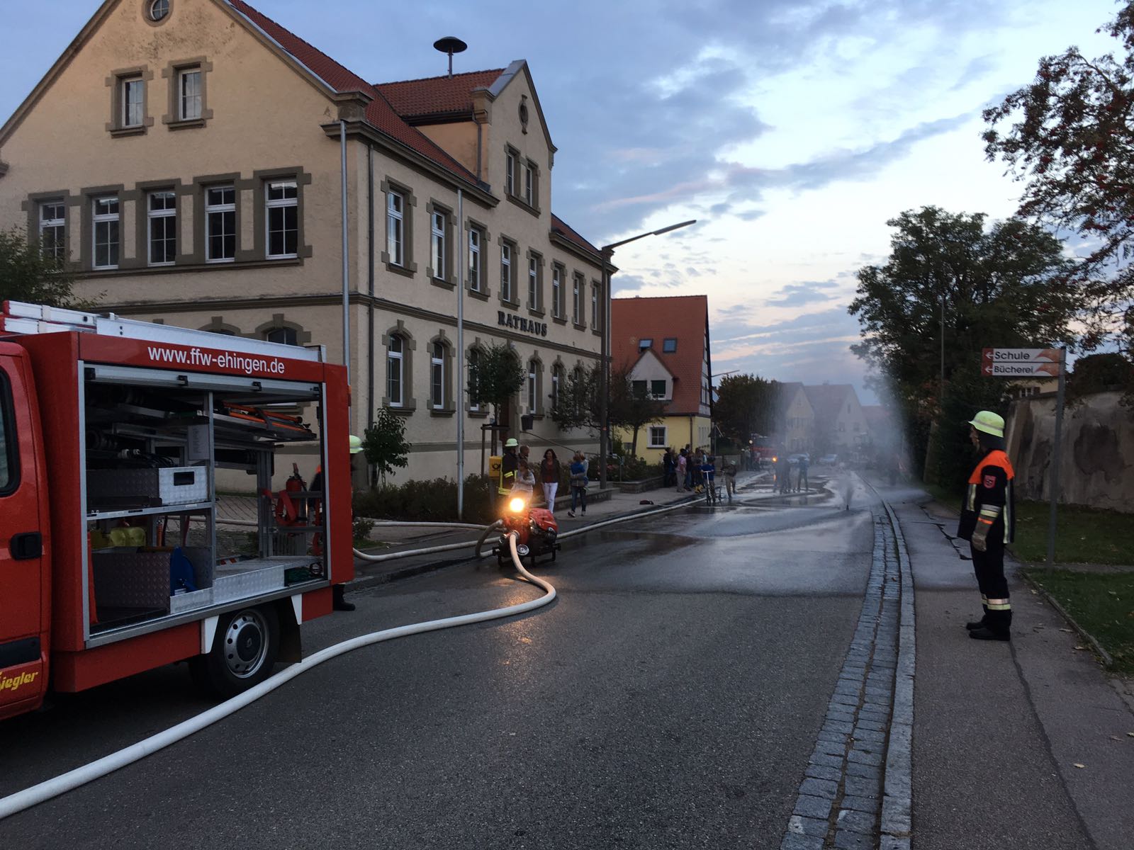 Übung im Rahmen der Brandschutzwoche 2016