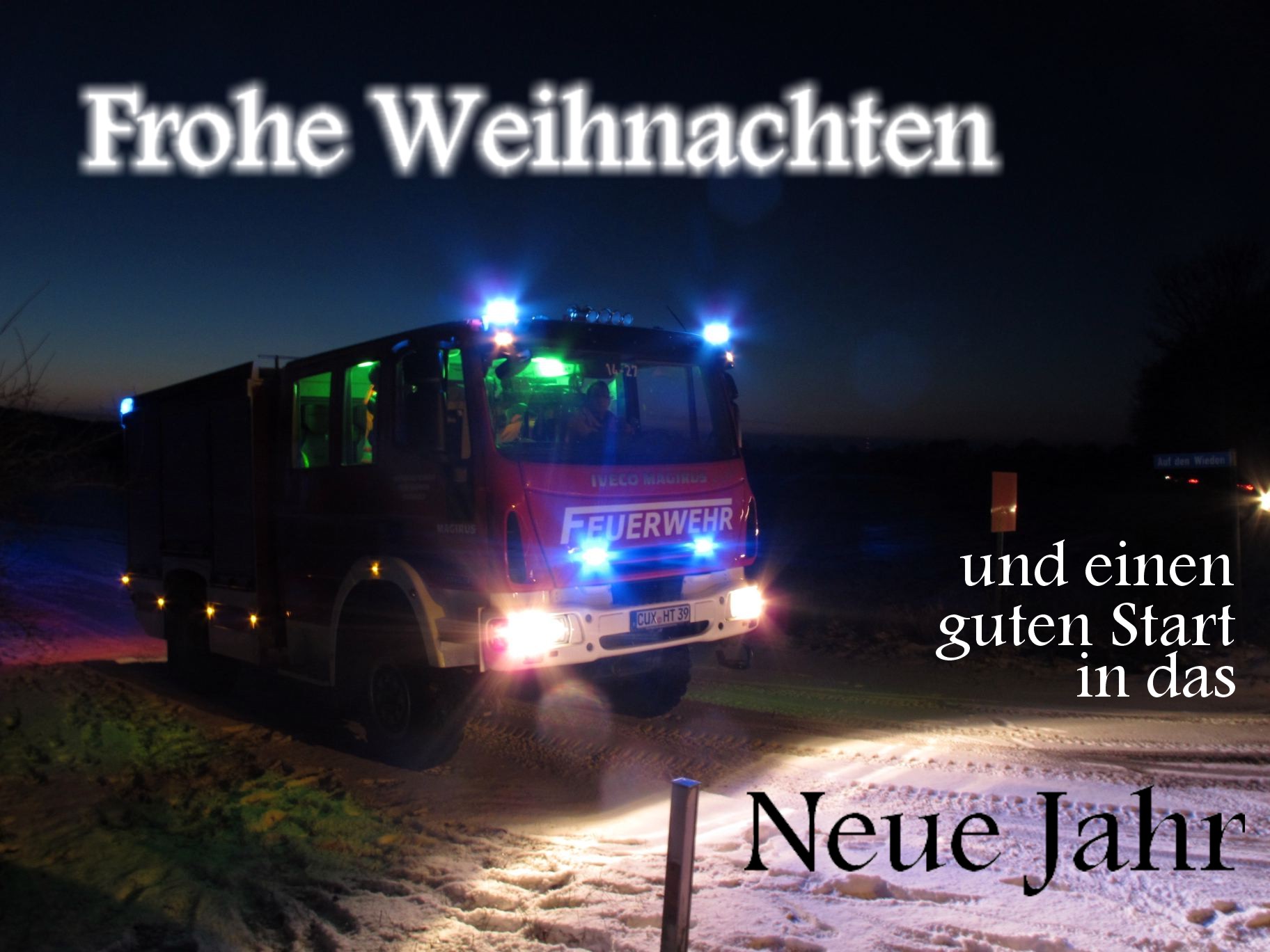 Frohe Weihnachten und einen guten Rutsch