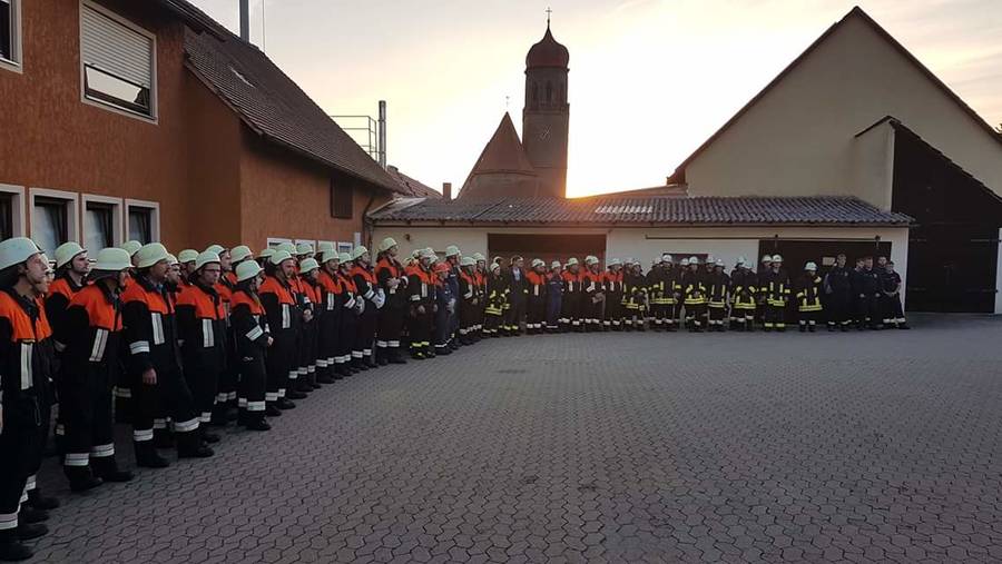 Übung Brandschutzwoche / Großlellenfeld