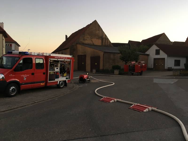 Übung im Rahmen der Brandschutzwoche 2018