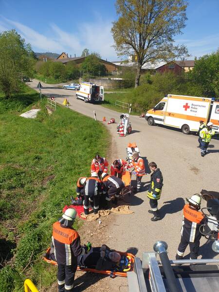 Katastrophenschutzübung 'Flammende Fichte'