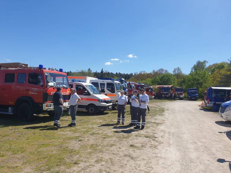 Katastrophenschutzübung 'Flammende Fichte'