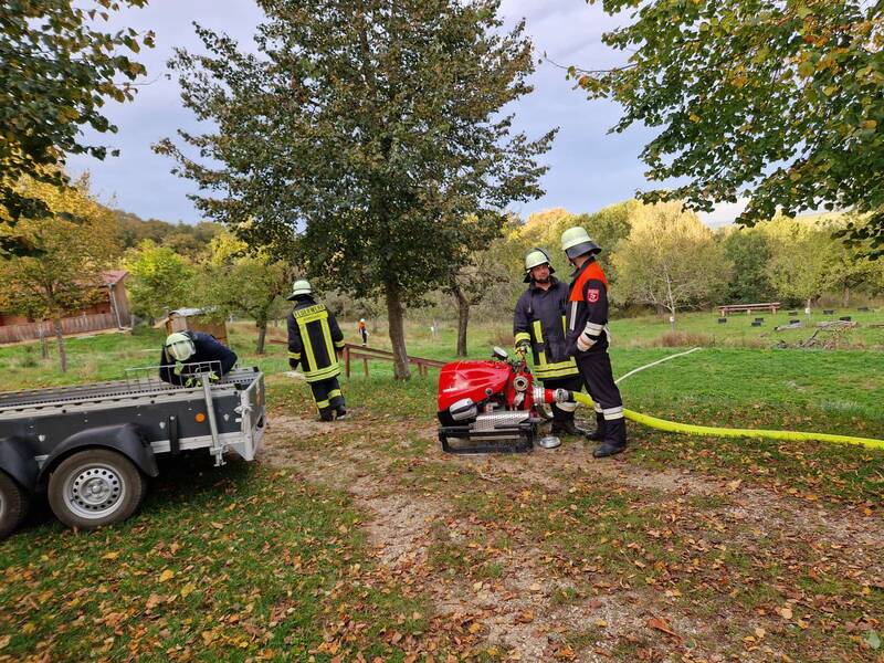 Übung im Rahmen der Brandschutzwoche 2024