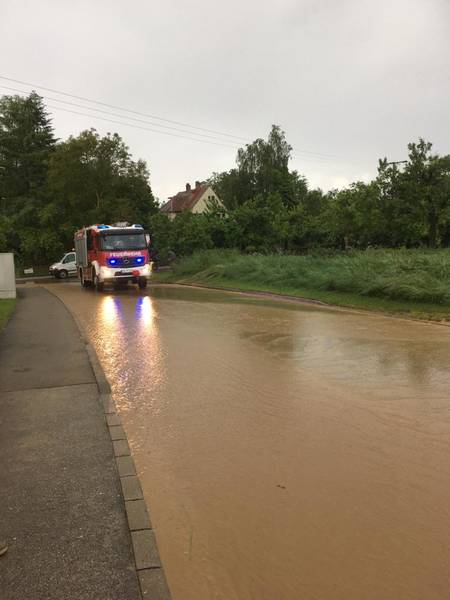 Starkregen / Ehingen