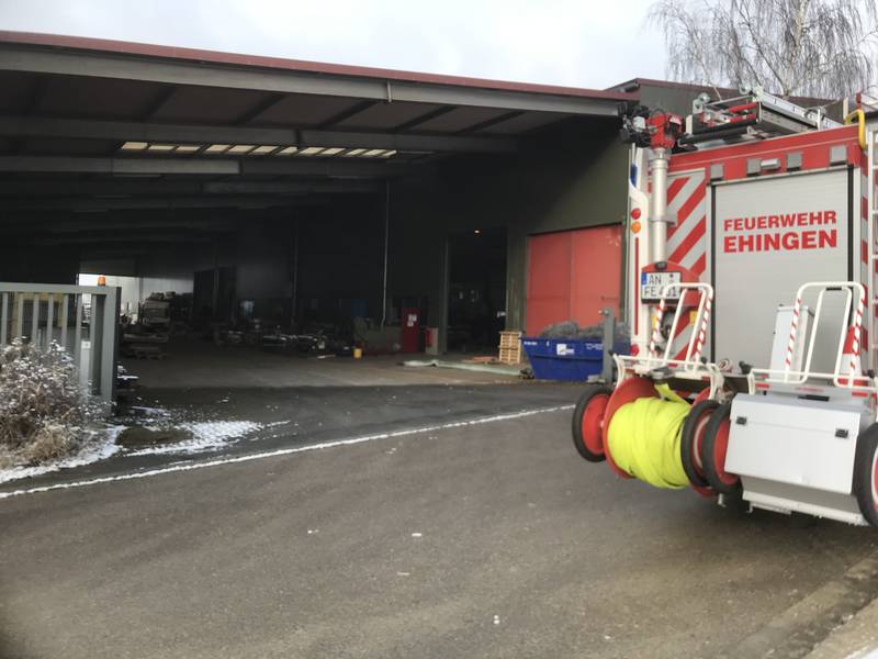 Brand in Produktionshalle / Ehingen