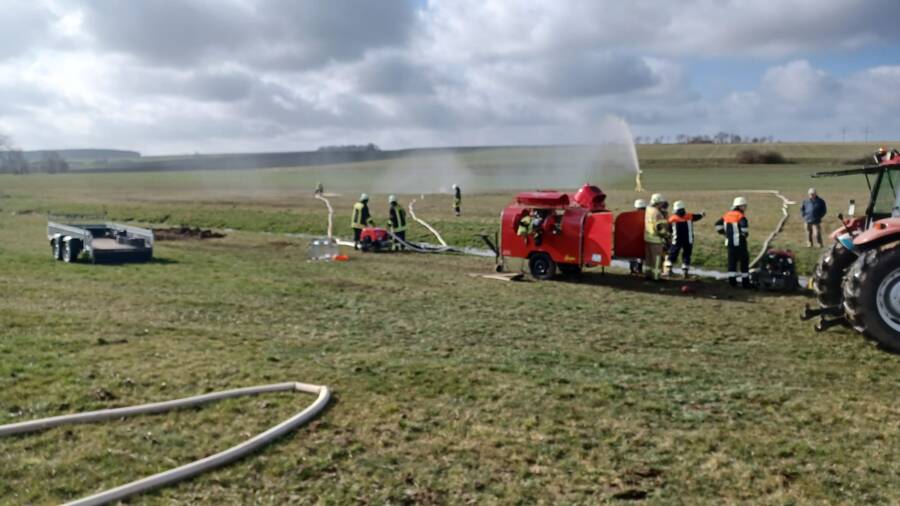 Defekte Biogasanlage / Obermögersheim